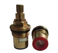 TC45 - Valvola di ricambio per rubinetto, compatibile con Eastbrook, Heritage, Mode, Pura, Schon, The Bath Co- 1/2 giro, 7,6 mm x 20 scanalature, lunghezza 48 mm, valvola in ceramica per riparazione