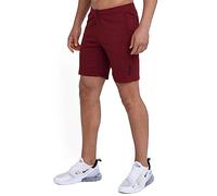 TCA Aeron Gym Pantaloncini Sportivi da Uomo da Corsa con Tasche a Zip - Cabernet, M