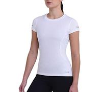 TCA Atomic Maglia da Donna a Maniche Corte Quickdry Slim Fit PRO Training - Bianco, M