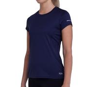TCA Atomic Maglia da Donna a Maniche Corte Quickdry Slim Fit PRO Training - Blu Scuro, S