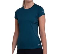 TCA Atomic Maglia da Donna a Maniche Corte Quickdry Slim Fit PRO Training - Blu, XL