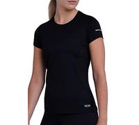 TCA Atomic Maglia da Donna a Maniche Corte Quickdry Slim Fit PRO Training - Nero, XS