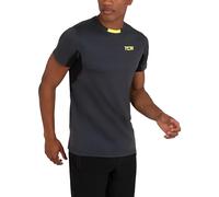 TCA Atomic Maglia per Palestra Uomo Sport - Maglietta Running - Maglie da Corsa a Maniche Corte - Abbigliamento Fitness - Grigio Scuro, L