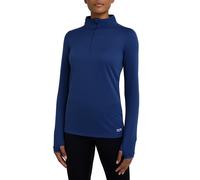 TCA Cloud Fleece 1/4 Zip Maglia Termica Sportivi da Donna a Manica Lunga da