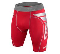 TCA Compression Carbon Force Pro Pantaloncini Sport per Compressione, Uomo/Ragazzo, rosso