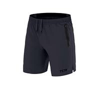 TCA Elite Tech Pantaloncini Corti Uomo Sportivi da Corsa con Tasche Laterali con Zip - Grigio Scuro, XXXL