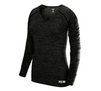 TCA Elle Maglia Termica da Donna a Manica Lunga - Maglietta Termica da Corsa - Nero, XS
