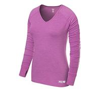 TCA Elle Maglia Termica da Donna a Manica Lunga - Maglietta Termica da Corsa - Lilla, S