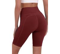 TCA Equilibrium Yoga Pantaloncino Corto a Vita Alta da Donna con Tasca Laterale