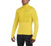 TCA Excel Runner Giacca da Corsa da Uomo per Tutte le Stagioni, Leggera, Idrorepellente e Comprimibile - Giallo, M