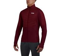TCA Excel Runner Giacca da Corsa da Uomo per Tutte le Stagioni, Leggera, Idrorepellente e Comprimibile - Cabernet, L