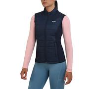 TCA Excel Runner Gilet da Corsa da Bambina Sportivo con Tasche Zip - Blu Scuro, 10-12 Anni