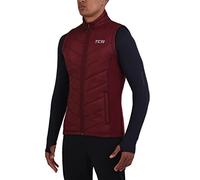 TCA Excel Runner Gilet da Corsa da Uomo Sportivo Termico con Tasche Zip - Cabernet, XL