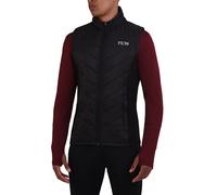 TCA Excel Runner Gilet da Corsa da Uomo Sportivo Termico con Tasche Zip - Nero, L
