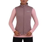 TCA Gilet da Ciclismo da Donna Leggerissimo e Antivento, con Tasche con Zip - Marrone, S
