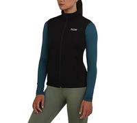 TCA Gilet da Ciclismo da Donna Leggerissimo e Antivento, con Tasche con Zip - Nero, L
