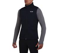 TCA Gilet da Ciclismo da Uomo Leggerissimo e Antivento, con Tasche con Zip - Blu Notte, M