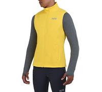TCA Gilet da Ciclismo da Uomo Leggerissimo e Antivento, con Tasche con Zip - Giallo, L