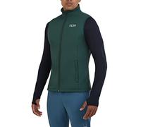 TCA Gilet da Ciclismo da Uomo Leggerissimo e Antivento, con Tasche con Zip - Verde, M