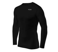TCA Hyperfusion Compression Base Layer Maglia Manica Lunga sotto Maglia da Uomo - Girocollo - Nero, L