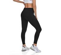 TCA Leggings 7/8 a Vita Alta da Donna - Leggings Morbidissimi con Controllo Pancia e 2 Tasche Laterali Aperte per Corsa, Palestra e Yoga - Black Stealth, XS