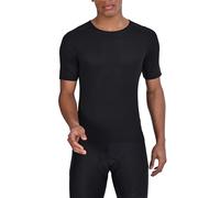 TCA Maglia Base Layer a Manica Corta da Ciclismo per Uomo - Top in Mesh da Ciclismo Estivo da Uomo- Maglia Base Layer Leggera - Black Stealth, L