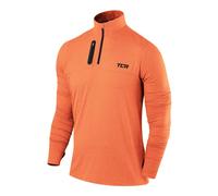 TCA Maglia Termica Uomo Fusion PRO - Maglia da Corsa con Maniche Lunghe e Zip -