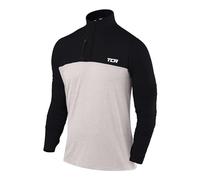 TCA Maglia Termica Uomo Fusion PRO - Sottogiacca Moto con Maniche Lunghe e Zip - Maglia Termica Tecnica Uomo con Manica Lunga - Abbigliamento Termico Moto e da Corsa - Grigio/Nero, L