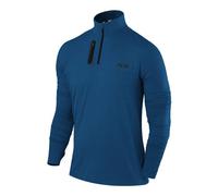 TCA Maglia Termica Uomo Fusion PRO - Sottogiacca Moto con Maniche Lunghe e Zip - Maglia Termica Tecnica Uomo con Manica Lunga - Abbigliamento Termico Moto e da Corsa - Blu Scuro/Blu Scuro, XXL