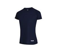 TCA Maglietta Leggera a Maniche Corte da Donna - T-Shirt Sportiva Traspirante per Yoga, Corsa, Palestra, Allenamento e Fitness- Navy Blazer, M