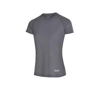 TCA Maglietta Leggera a Maniche Corte da Donna - T-Shirt Sportiva Traspirante per Yoga, Corsa, Palestra, Allenamento e Fitness- Charcoal/Grey, S