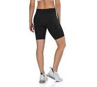 TCA Pantaloncini da Yoga a Vita Alta da Donna - Pantaloncini Biker Morbidissimi con Controllo Pancia e 2 Tasche Laterali Aperte per Corsa, Palestra e Allenamento - Black Stealth, XS