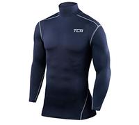TCA PRO Performance Bambino Maglia Collo Alto a Maniche Lunghe - Blu Scuro (Vecchio), L Ragazzi (10-12 Anni)