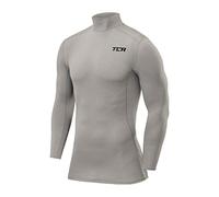TCA PRO Performance Bambino Maglia Collo Alto a Maniche Lunghe - Grigio, S Ragazzi (6-8 Anni)