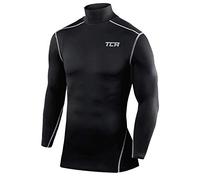TCA PRO Performance Bambino Maglia Collo Alto a Maniche Lunghe - Nero (Vecchio), S Ragazzi (6-8 Anni)