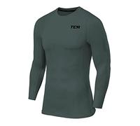 TCA PRO Performance Compression Base Layer Top Termico da Bambino Manica Lunga - Darkest Spruce (Verde Scuro), S Ragazzi (6-8 Anni)