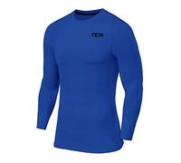 TCA PRO Performance Compression Base Layer Top Termico da Uomo Manica Lunga - Blu Acceso, XL