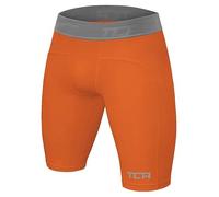 TCA PRO Performance Compression Pantaloncini da Uomo Base Layer Termico - Arancia, XXL