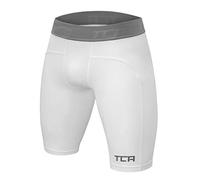 TCA PRO Performance Compression Pantaloncini da Uomo Base Layer Termico - Bianco, S