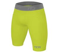 TCA PRO Performance Compression Pantaloncini da Uomo Base Layer Termico - Verde Acceso, M