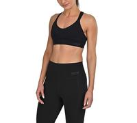 TCA Reggiseno Sportivo Donna - Top Palestra Donna Fitness per Sport e Yoga - Reggiseno Imbottito con Spalline Regolabili - Top Sportivo a Medio ed Alto Impatto - Imbottitura Rimovibile - Nero, XS