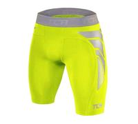 TCA Shorts Carbonforce Termici a Compressione per Ragazzo - Verde Acceso, XL Ragazzi (12-14 Anni)
