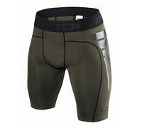 TCA Shorts Carbonforce Termici a Compressione per Ragazzo - Verde Scuro, S Ragazzi (6-8 Anni)