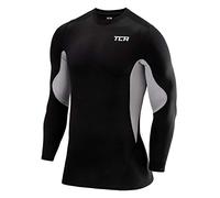 TCA Superthermal Base Layer a Compressione Maglia Manica Lunga Termica sotto Maglia da Bambino - Nero/Grigio Chiaro, M Ragazzi (8-10 Anni)