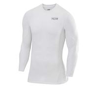 TCA Superthermal Base Layer a Compressione Maglia Manica Lunga Termica sotto Maglia da Uomo - Bianco, XXL