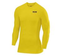 TCA Superthermal Base Layer a Compressione Maglia Manica Lunga Termica sotto Maglia da Uomo - Giallo, XL