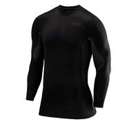TCA Superthermal Base Layer a Compressione Maglia Manica Lunga Termica sotto Maglia da Uomo - Nero/Nero, XL