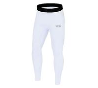 TCA Superthermal Calzamaglia da Palestra Compresso Base Layer Termico da Corsa Uomo - Bianco, M