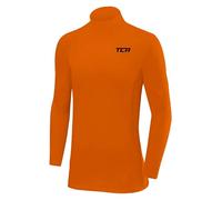 TCA SuperThermal Maglia Termica Collo Alto per Bambino a Compressione con Maniche Lunghe - Arancia, 8-10 Anni