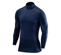 TCA SuperThermal Maglia Termica Collo Alto per Bambino a Compressione con Maniche Lunghe - Blu Scuro, M Ragazzi (8-10 Anni)